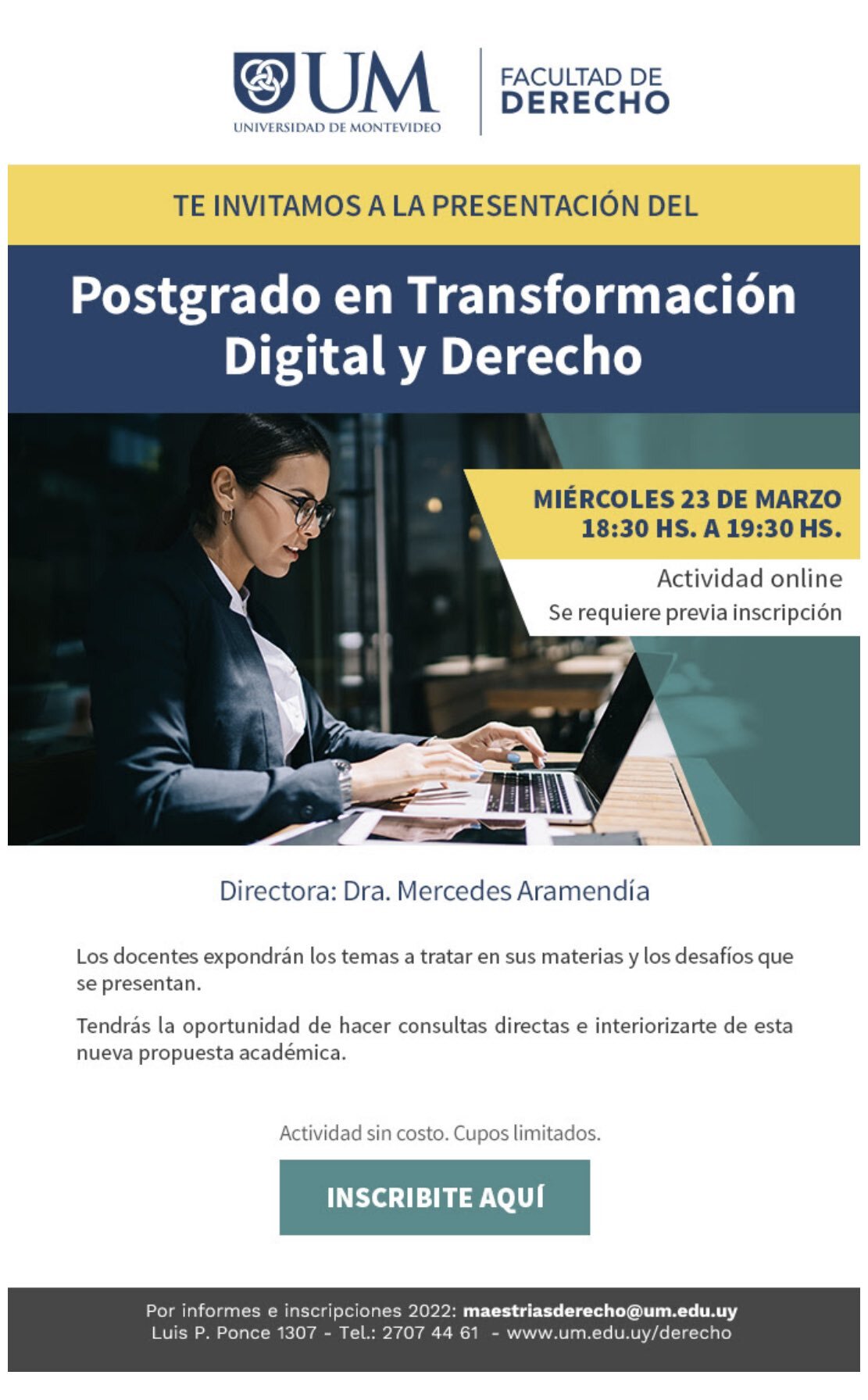 Transformación digital y Derecho, evento 23 de marzo 2022